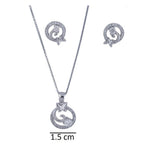 Cargar imagen en el visor de la galería, Juego Dije Collar Y Aretes De Plata 0.925 #5