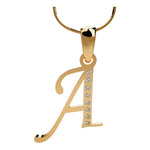 Cargar imagen en el visor de la galería, Dije De Inicial Oro 14k Con Piedras Chica