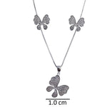 Cargar imagen en el visor de la galería, Juego Dije Collar Y Aretes De Plata 0.925 #6