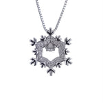 Cargar imagen en el visor de la galería, Dije Collar De Plata 0.925 Copo De Nieve Collar 11