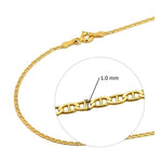 Cargar imagen en el visor de la galería, Cadena Oro Amarillo 10k Marinera 1.0mm 40cm