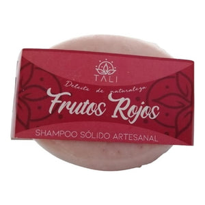 Shampoo Sólido - Frutos Rojos - Tali Natural -90 Gr
