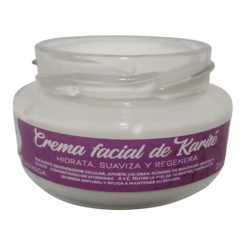 Crema Facial De Karité- Lavanda - Tali Natural -  2 Oz