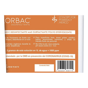 Desinfectante + Surfactante Efervescente  Klorbac 003