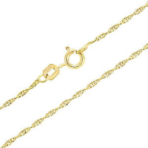 Cadena Oro 10k 55 Cm Singapur Modelo Sia