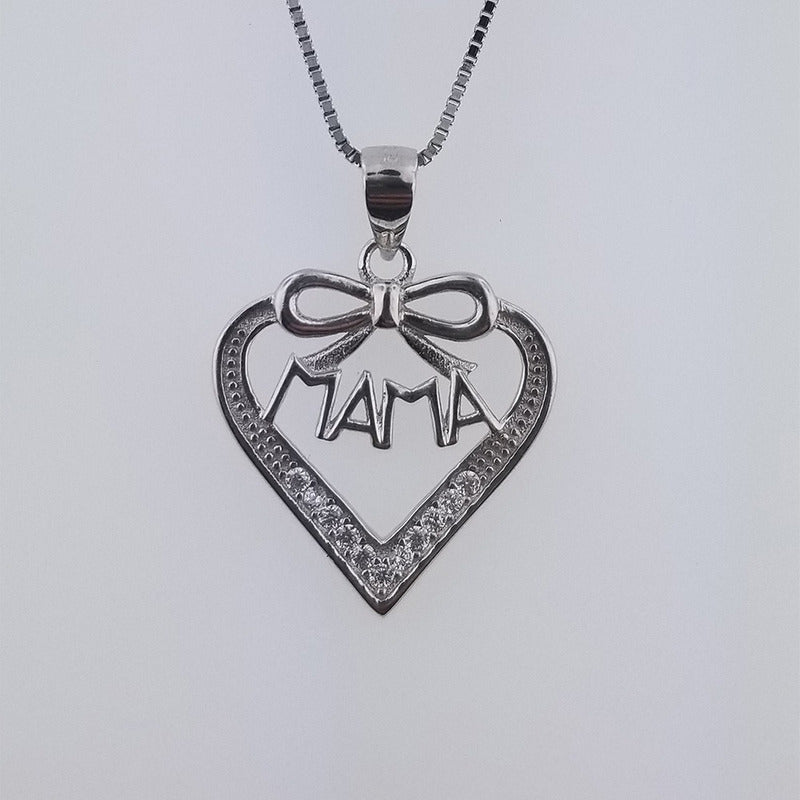Dije Collar De Plata 0.925 Corazon Collar 9