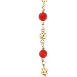 Pulsera Oro 14k Ojo Turco 16cm
