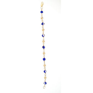 Pulsera Oro 14k Ojo Turco 14cm