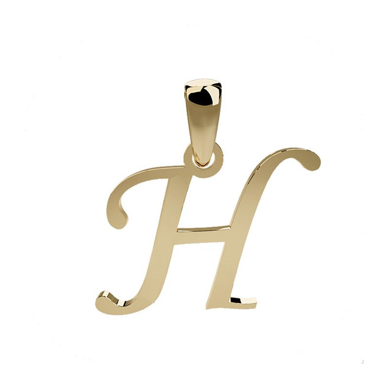 Dije De Inicial Oro 14k Letra H Ch