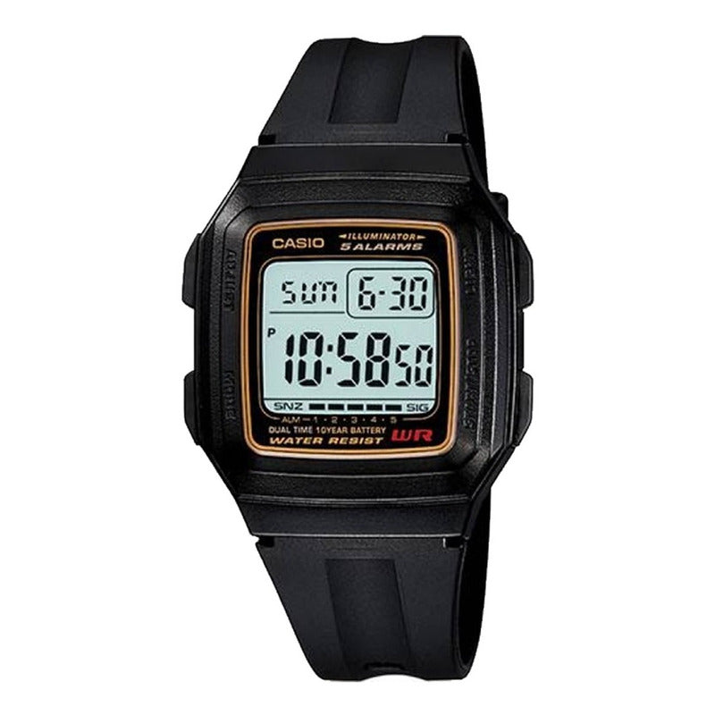 Reloj Niño Casio Digital Negro Cronómetro Alarma