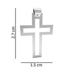 Cargar imagen en el visor de la galería, Cruz Oro Blanco De 14k Vi721b
