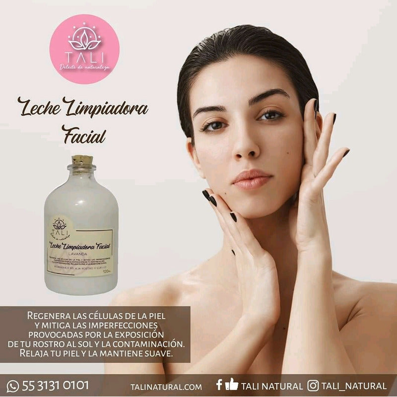 Leche Limpiadora Facial - Lavanda -tali Natural - 120ml