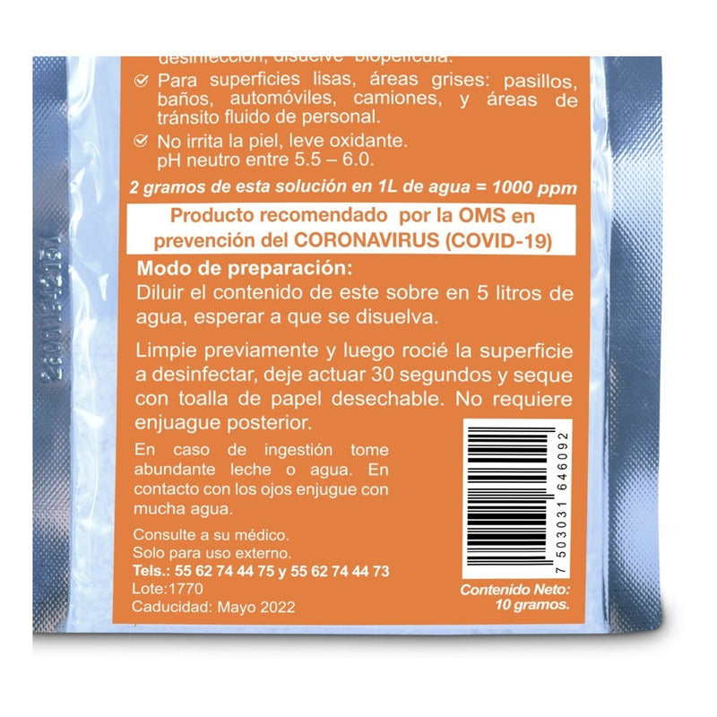 Desinfectante + Surfactante Efervescente  Klorbac 002