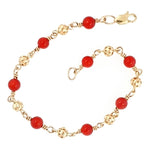 Cargar imagen en el visor de la galería, Pulsera Oro 14k Ojo Turco 14cm
