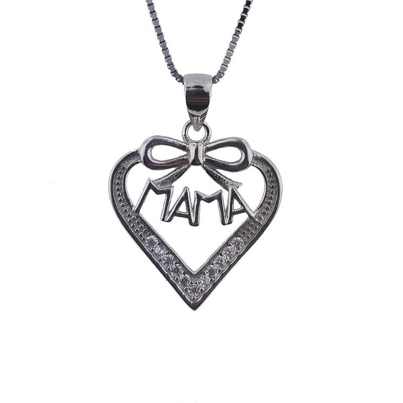 Dije Collar De Plata 0.925 Corazon Collar 9