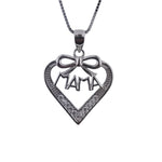 Cargar imagen en el visor de la galería, Dije Collar De Plata 0.925 Corazon Collar 9
