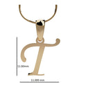 Cargar imagen en el visor de la galería, Dije De Inicial Oro 14k Letra T Ch
