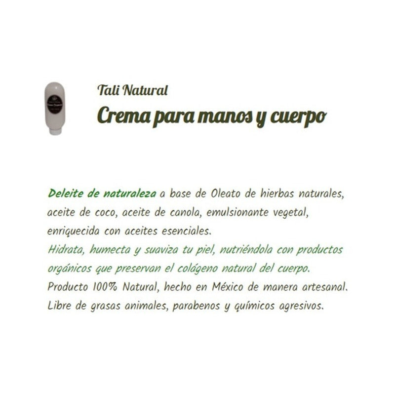 Crema Para Manos Y Cuerpo -  Romero - Tali Natural- 150 Ml