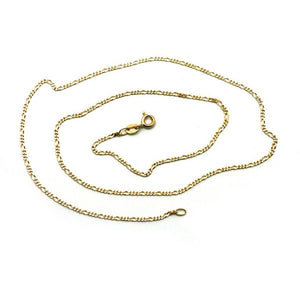 Cadena Oro 10k Figaro 3_1 Ultraligera 50cm 2.2mm