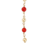 Cargar imagen en el visor de la galería, Pulsera Oro 14k Ojo Turco 14cm
