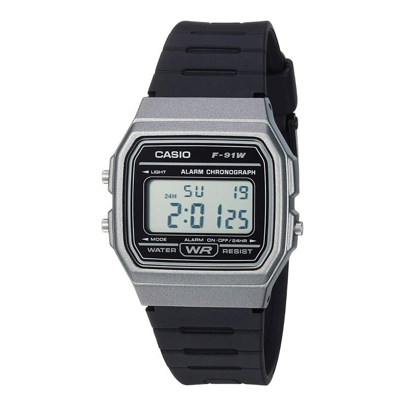 Reloj Casio Clasico F91wm-1 Vintage Gris Original