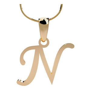 Dije De Inicial Oro 14k Letra N Ch