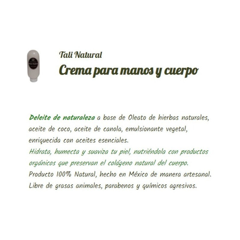 Crema Manos Y Cuerpo Naranja-mandarina Tali Natural 150ml