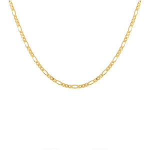 Cadena Oro 10k Figaro 3_1 Ultraligera 50cm 2.2mm