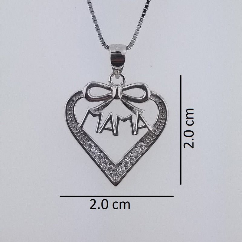 Dije Collar De Plata 0.925 Corazon Collar 9