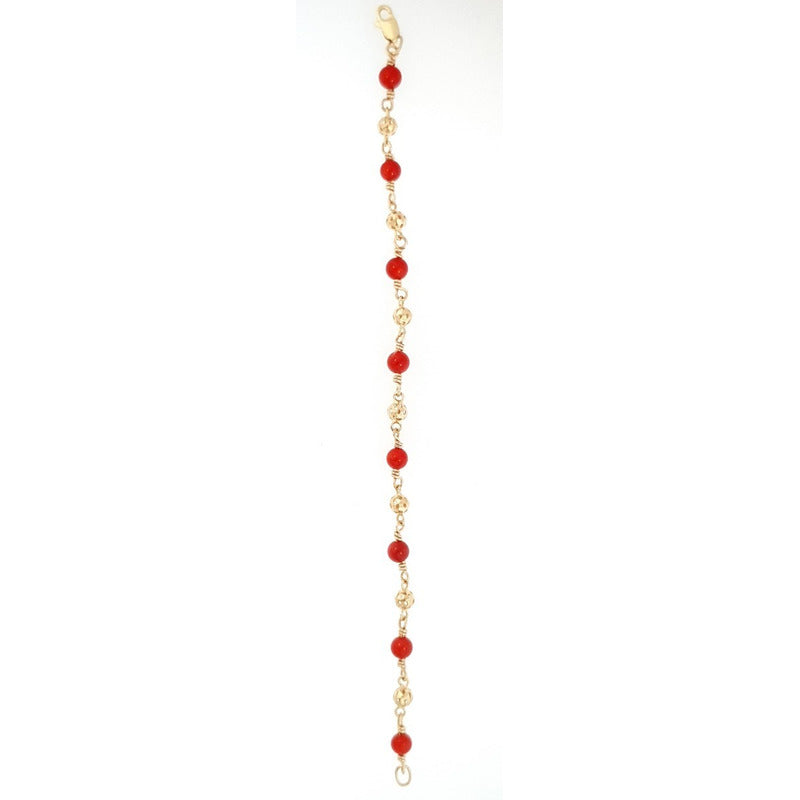Pulsera Oro 14k Ojo Turco 14cm