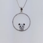 Cargar imagen en el visor de la galería, Dije Collar De Plata 0.925 Panda Collar 10
