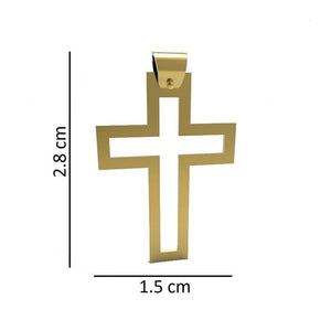 Cruz Oro Amarillo De 14k Vi721a