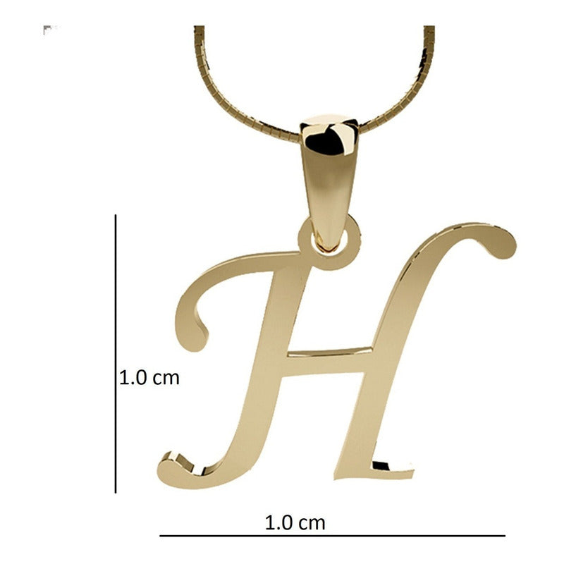 Dije De Inicial Oro 14k Letra H Ch